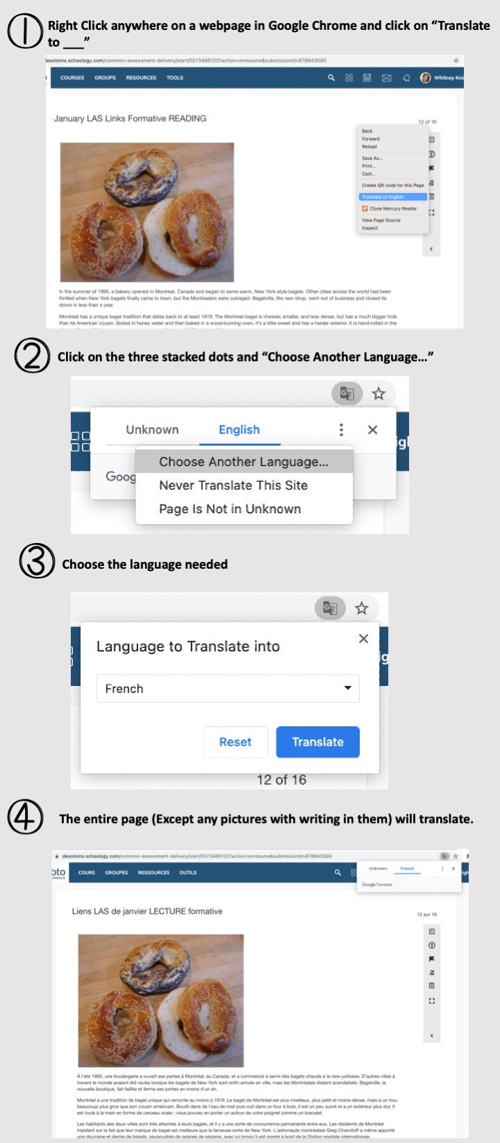 Chrome Translation